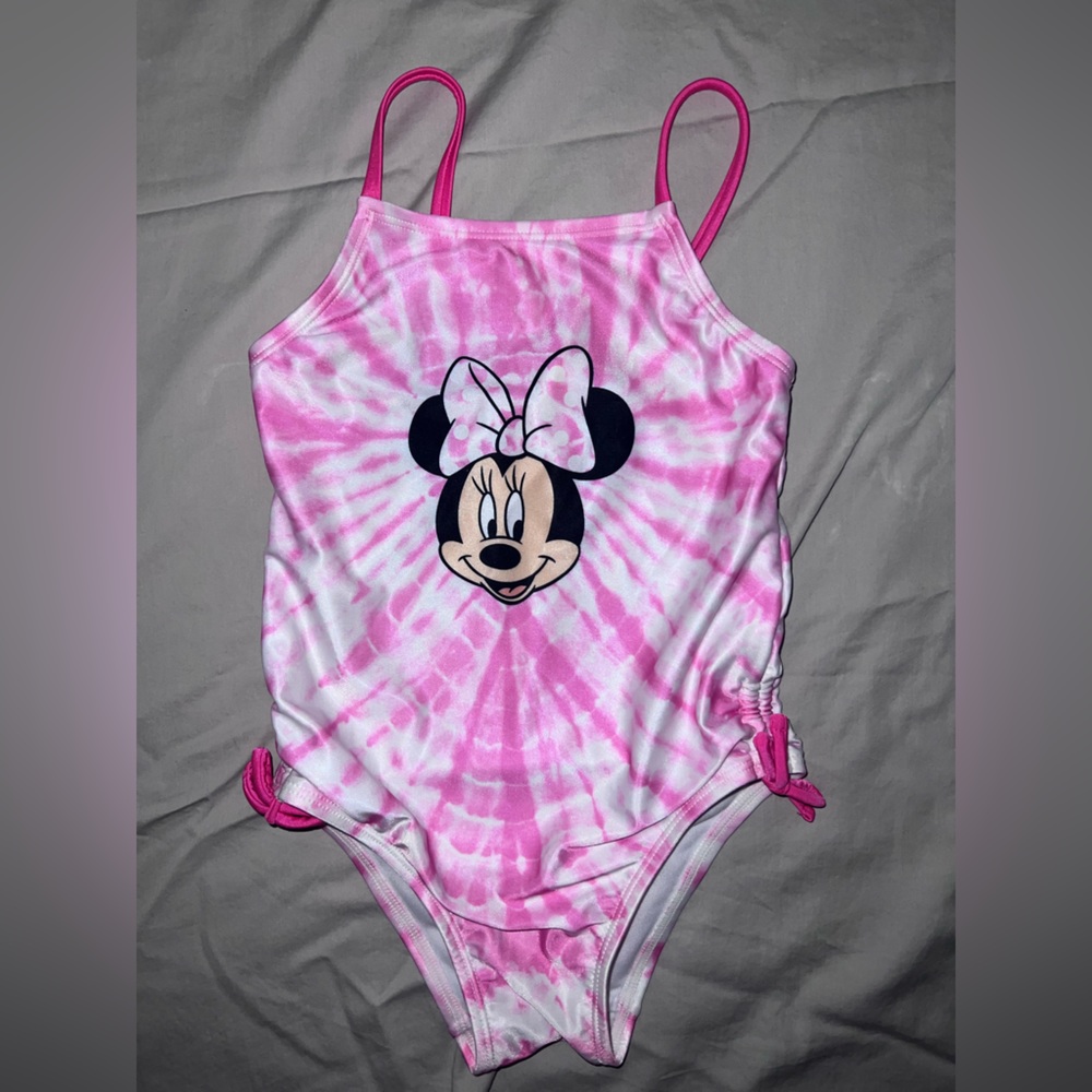 Minnie Mouse tie Die Bathing Suit 5T NWOT